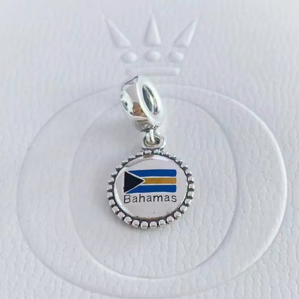 Pandora Bahamas Flag Exclusive Charm